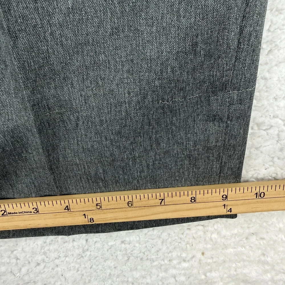 Vintage Levis Action Slacks Mens 40x29 Gray Flat Front Dress Pants Office 80s
